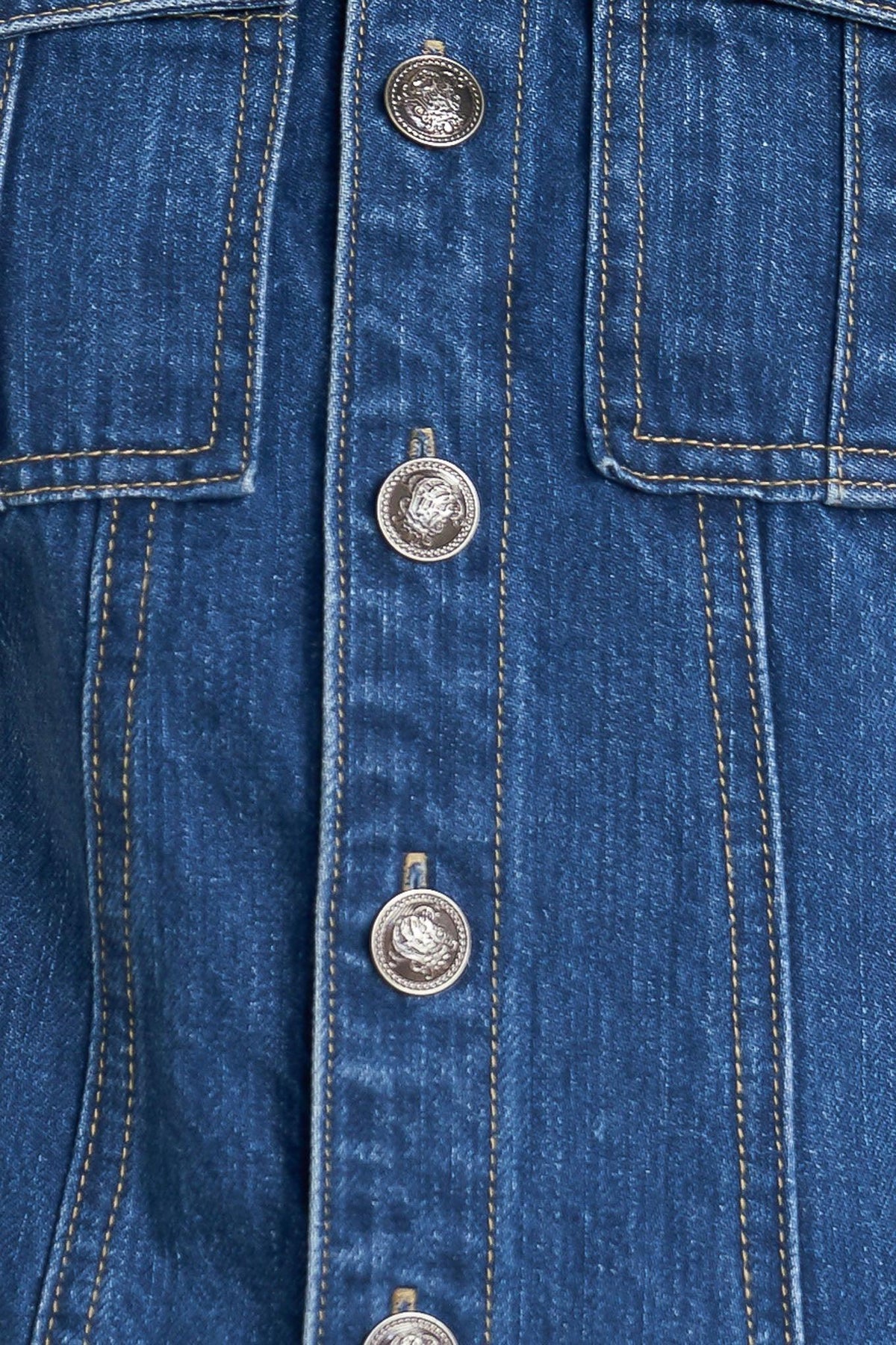 BLUE CRUSH DENIM MINI DRESS