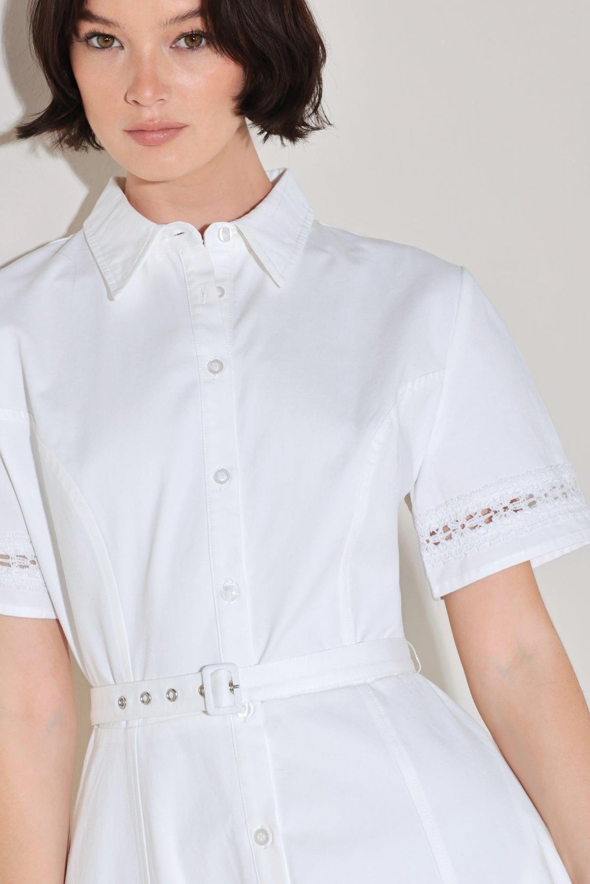 ELEGANT ENCOUNTER WOVEN MIDI DRESS