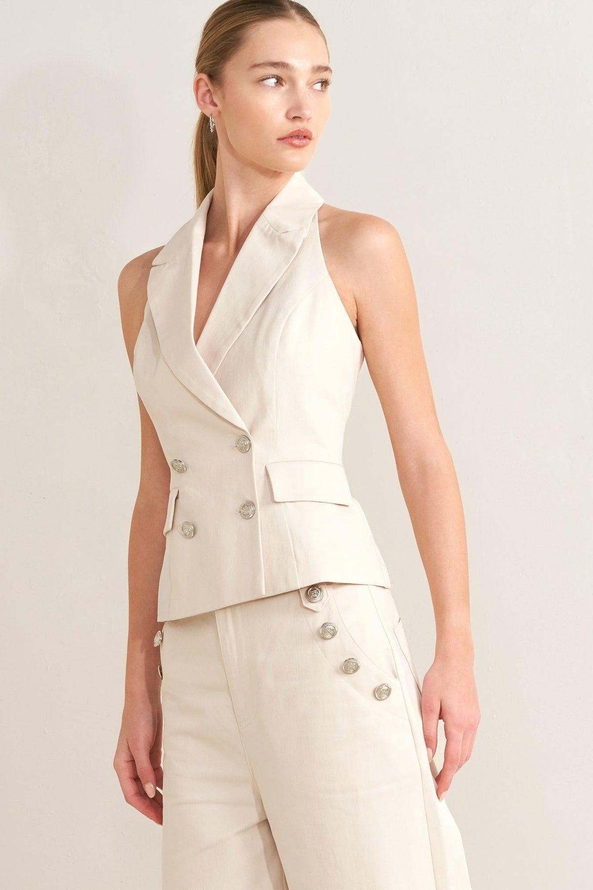 RUNWAY TAILORED WOVEN VEST