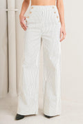 EFFORTLESS FORM STRIPE WOVEN PANTS