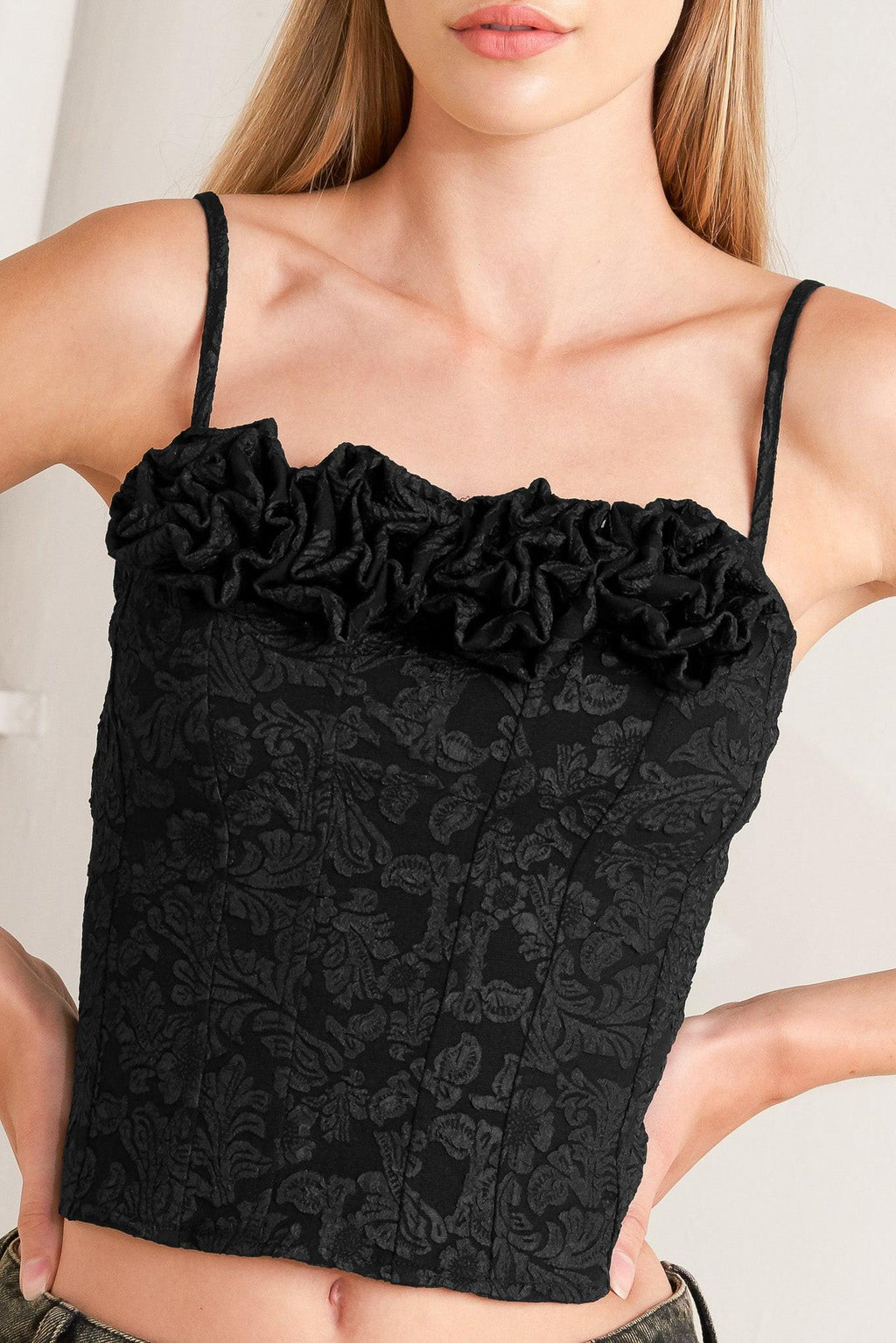 FOREVER DAYDREAMING WOVEN TOP