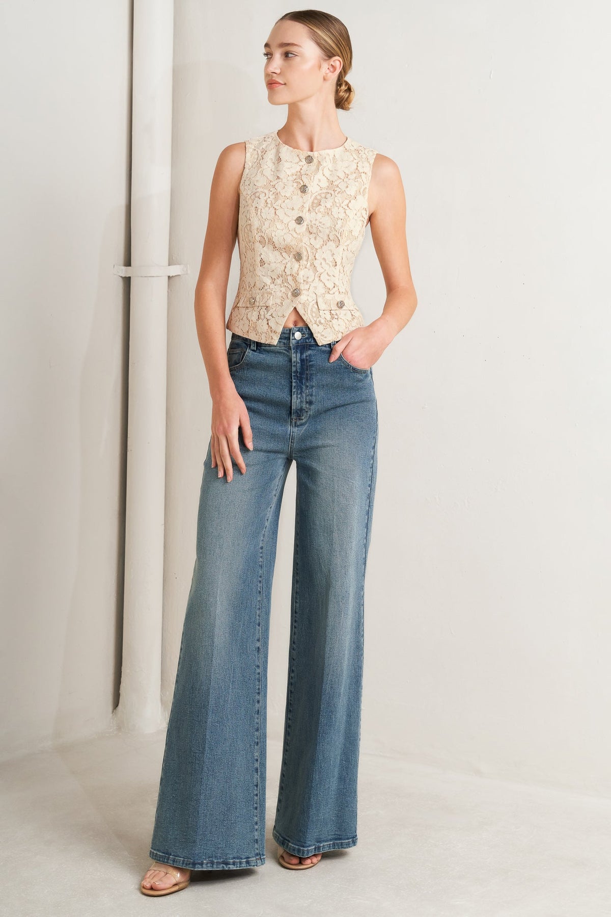 SWEET BUT STRONG WOVEN VEST