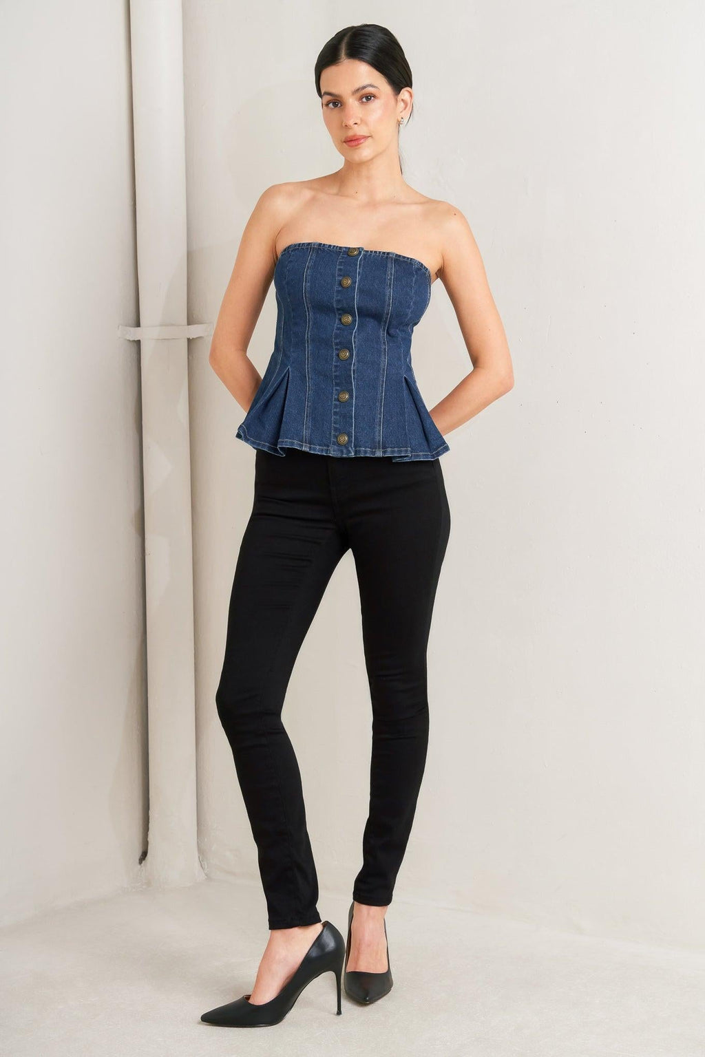 URBAN FABLE DENIM TOP