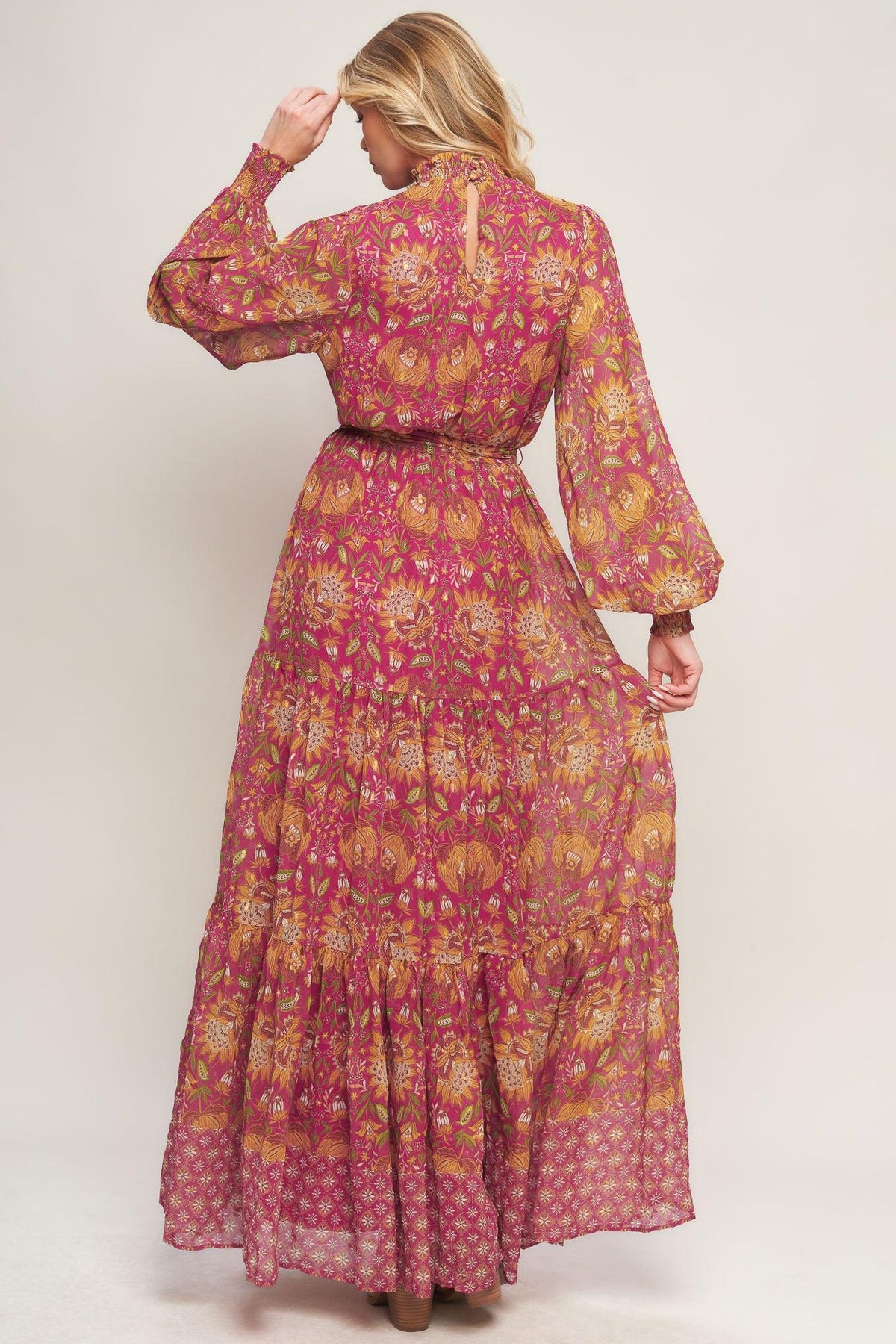 YOU ENCHANT ME WOVEN MAXI DRESS