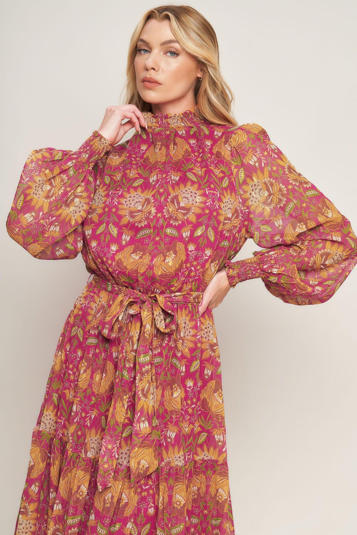 YOU ENCHANT ME WOVEN MAXI DRESS
