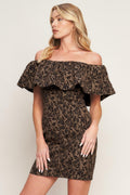 WHEREVER YOU MAY GO WOVEN MINI DRESS