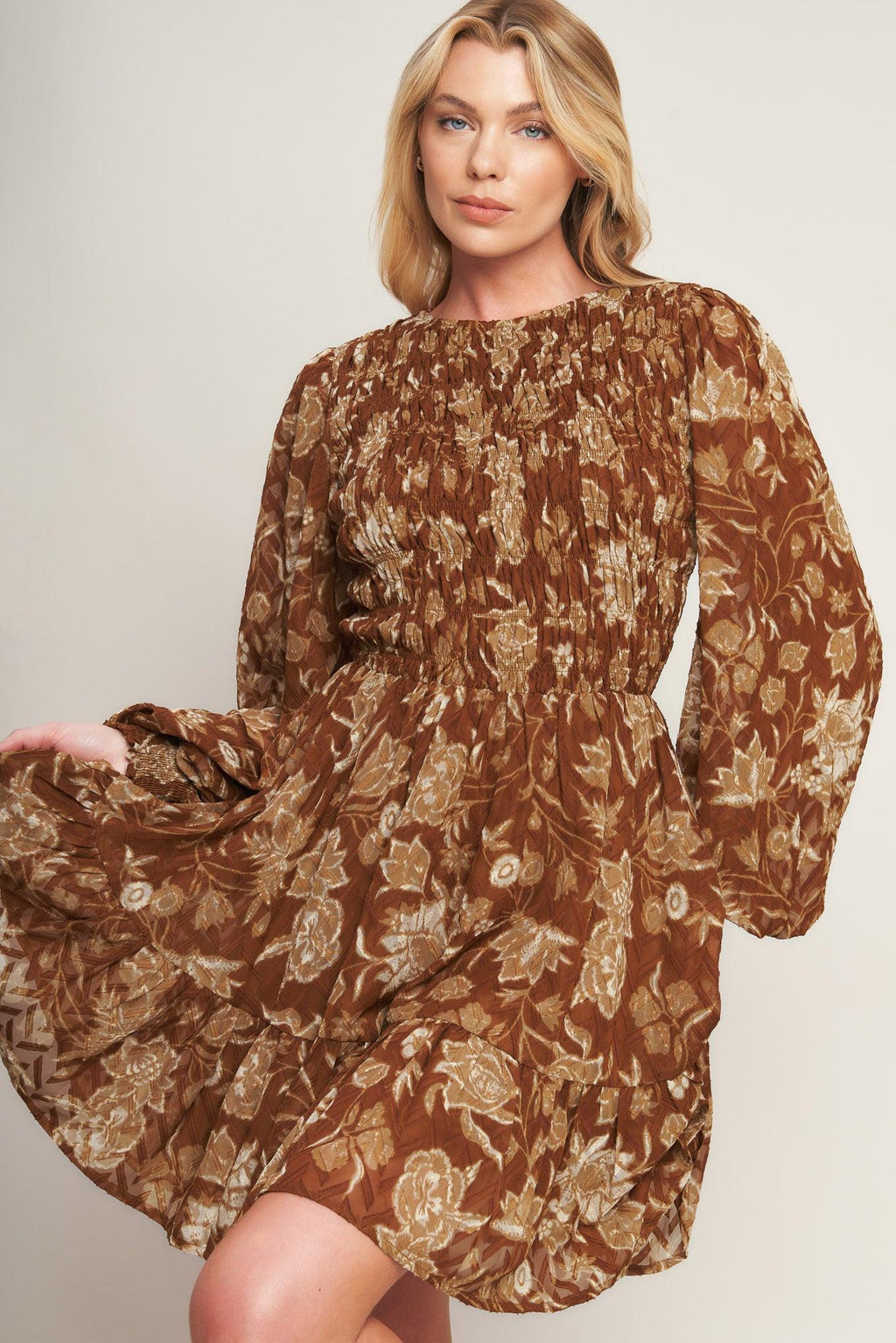 SWEET REMINISCENCE WOVEN MINI DRESS