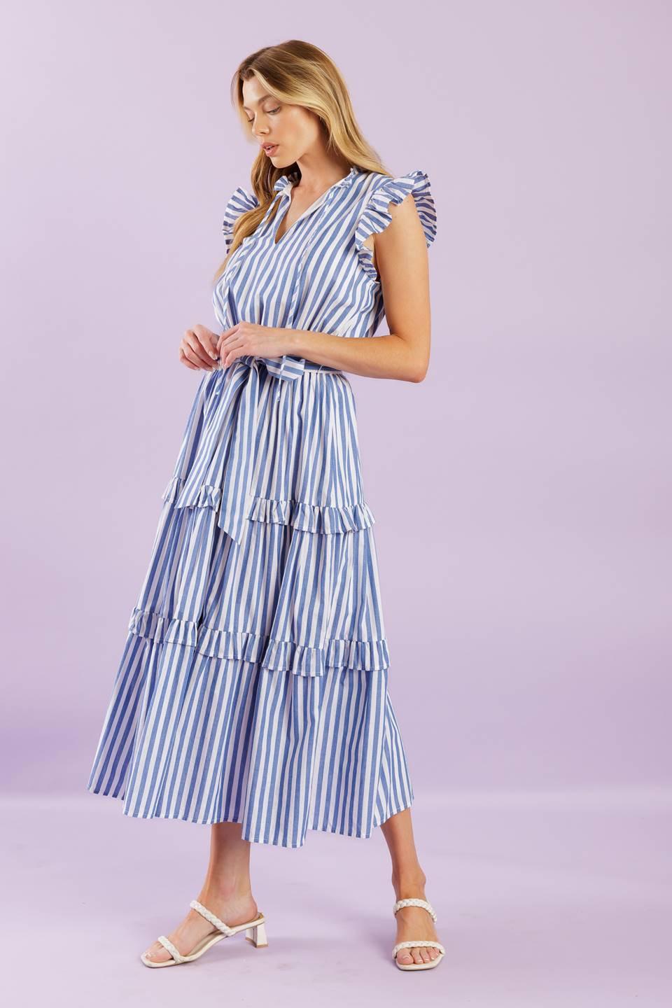 WHEN LIFE GIVES YOU WOVEN MIDI DRESS