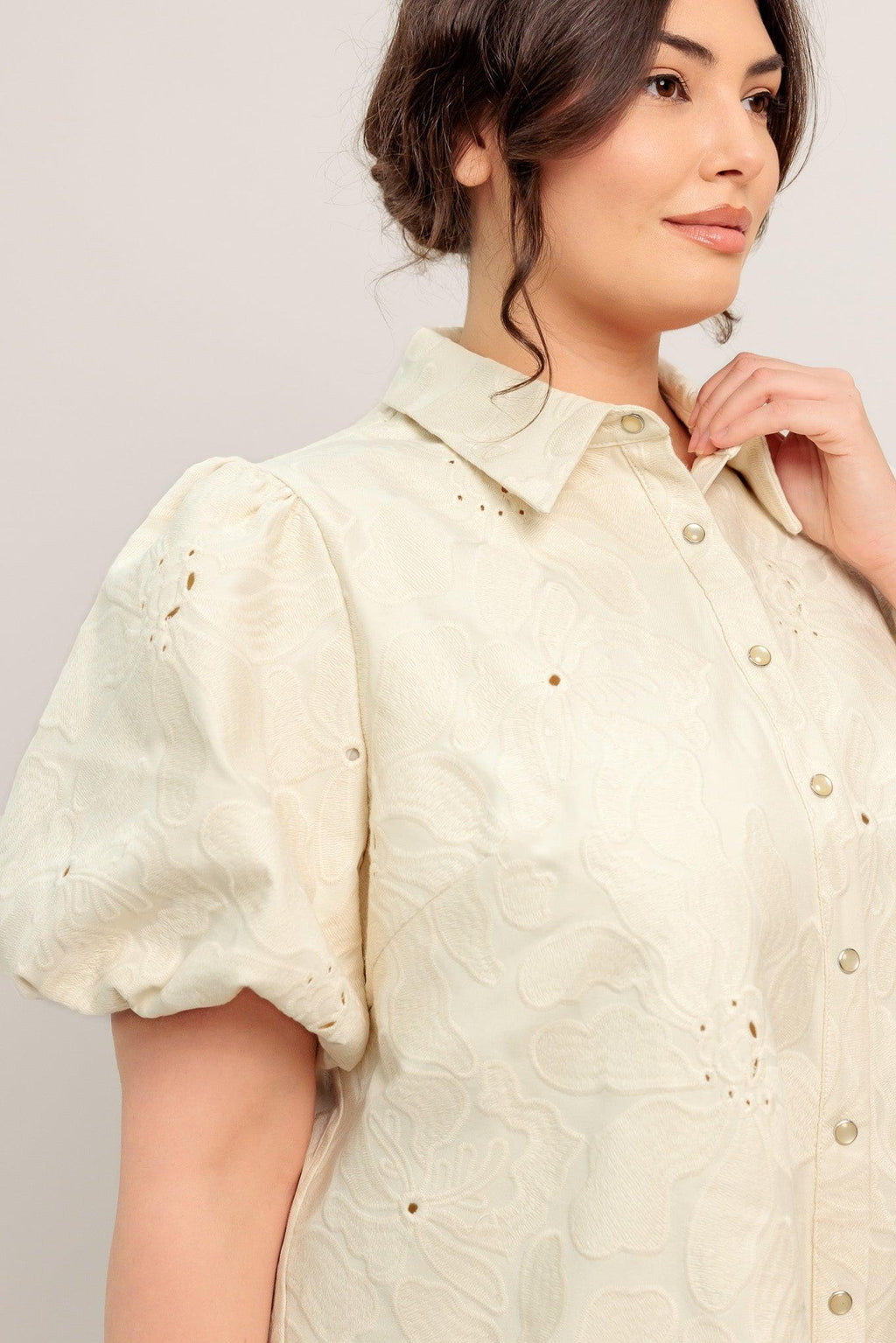 BREATHABLE WEAVE WOVEN MINI DRESS