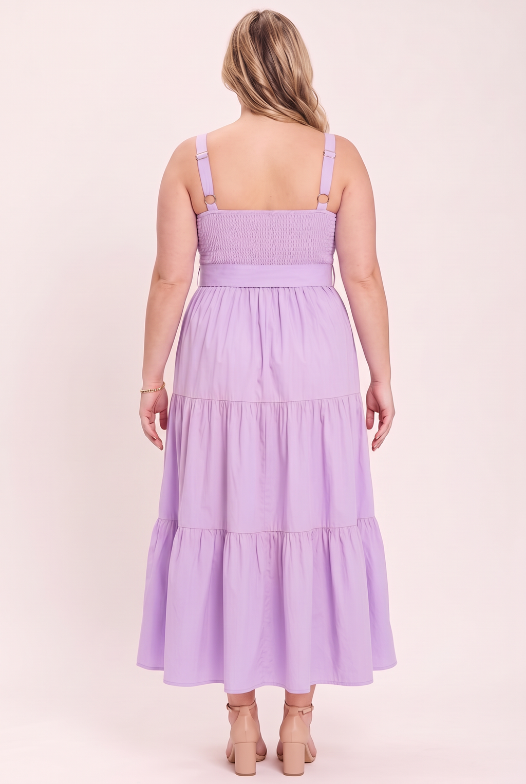 SUNSHINE SERENADE WOVEN MIDI DRESS