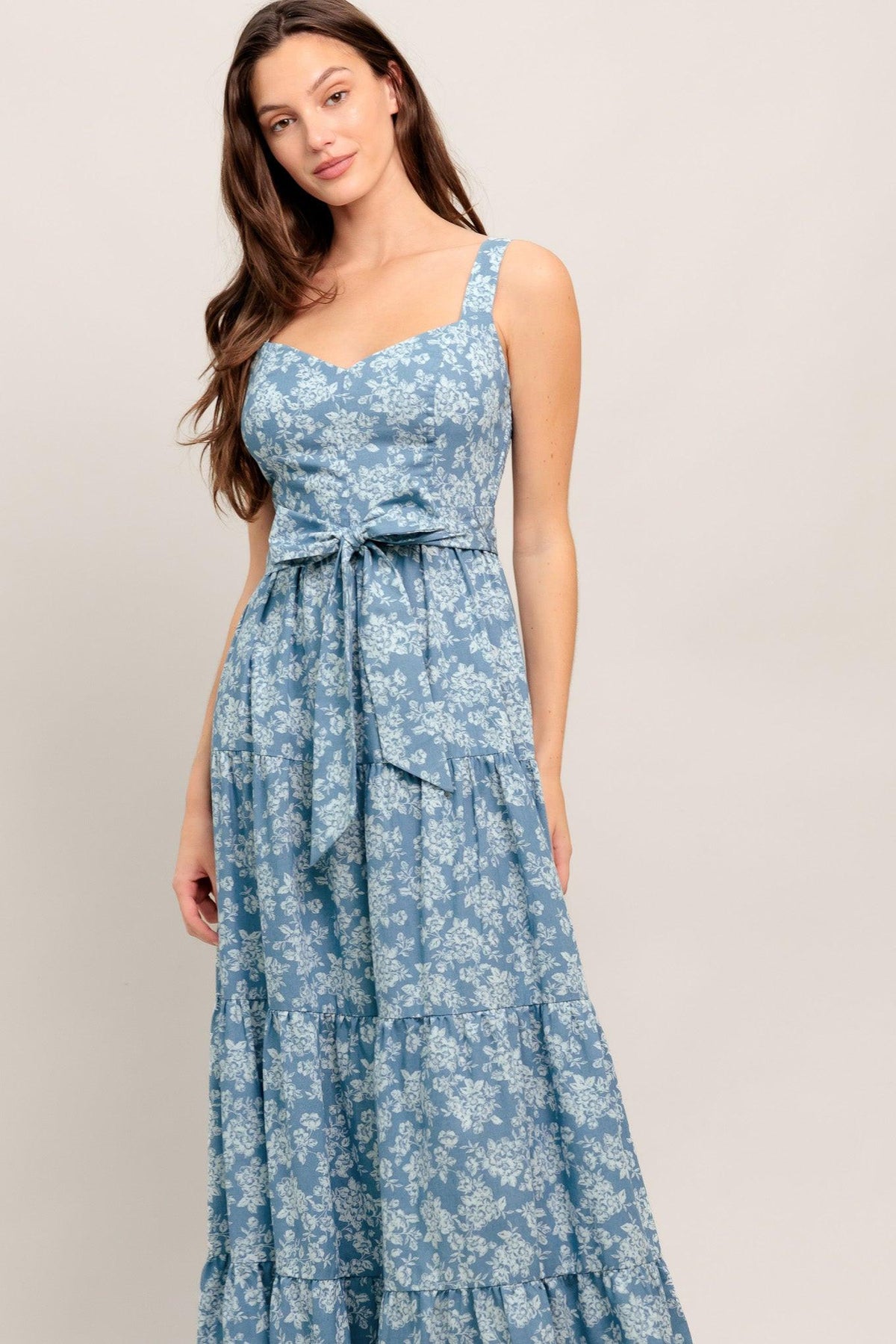MODERN PRAIRIE BLOOM WOVEN MAXI DRESS