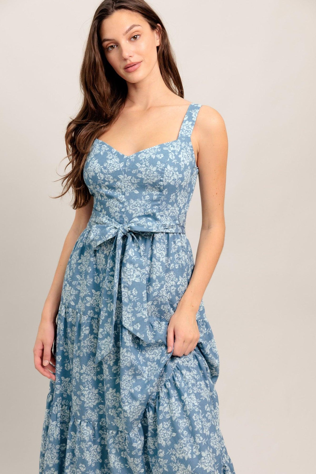 MODERN PRAIRIE BLOOM WOVEN MAXI DRESS