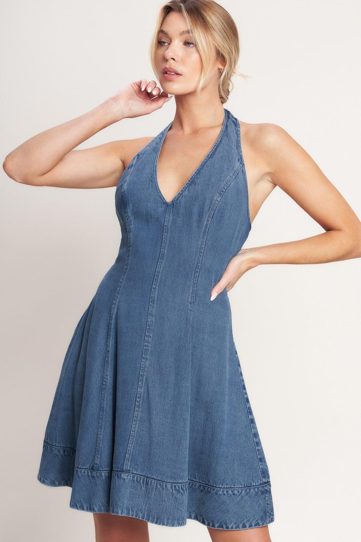 SWEET BUT BOLD TENCEL MINI DRESS