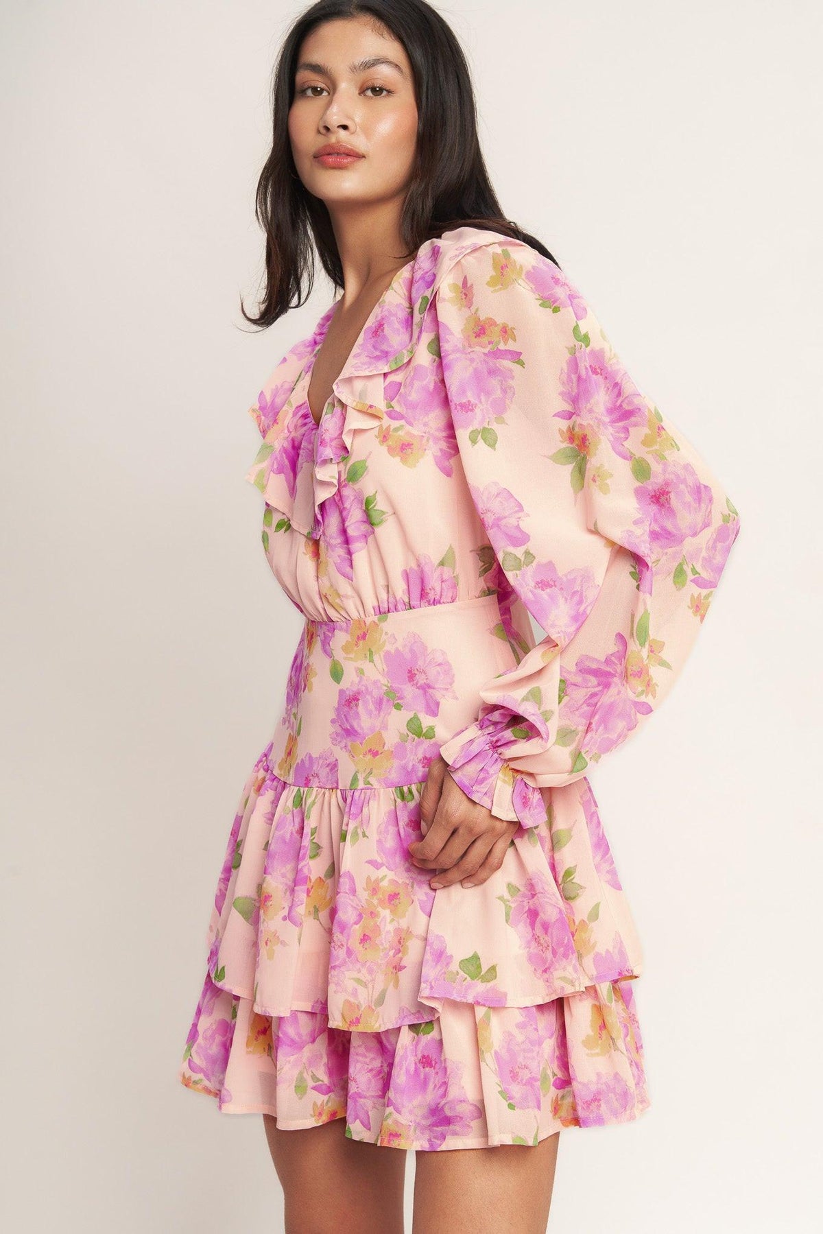 SWEET SERENDIPITY WOVEN MINI DRESS