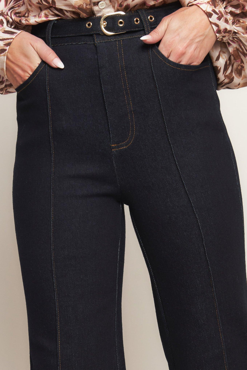 ICONIC FLARE DENIM PANTS