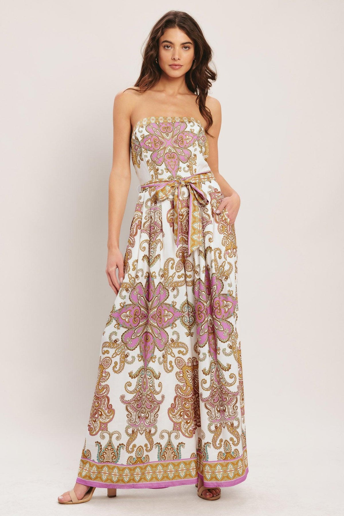 MEDITERRANEAN DREAM WOVEN JUMPSUIT