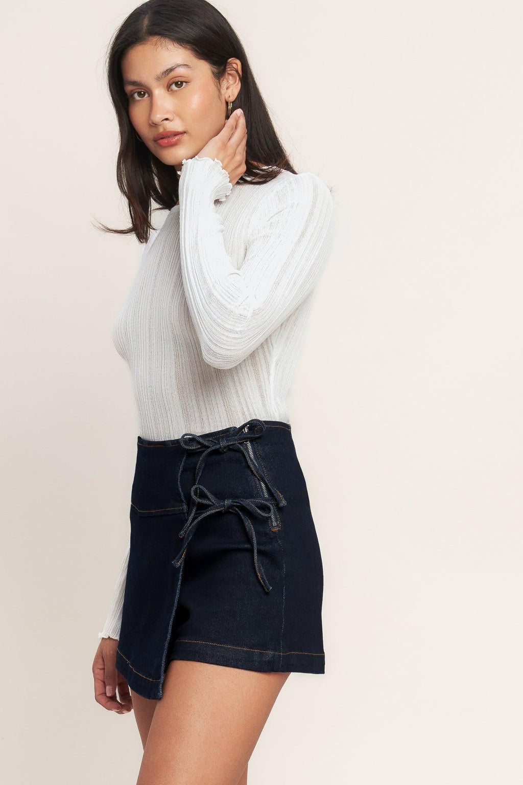 WEEKEND READY DENIM SKIRT