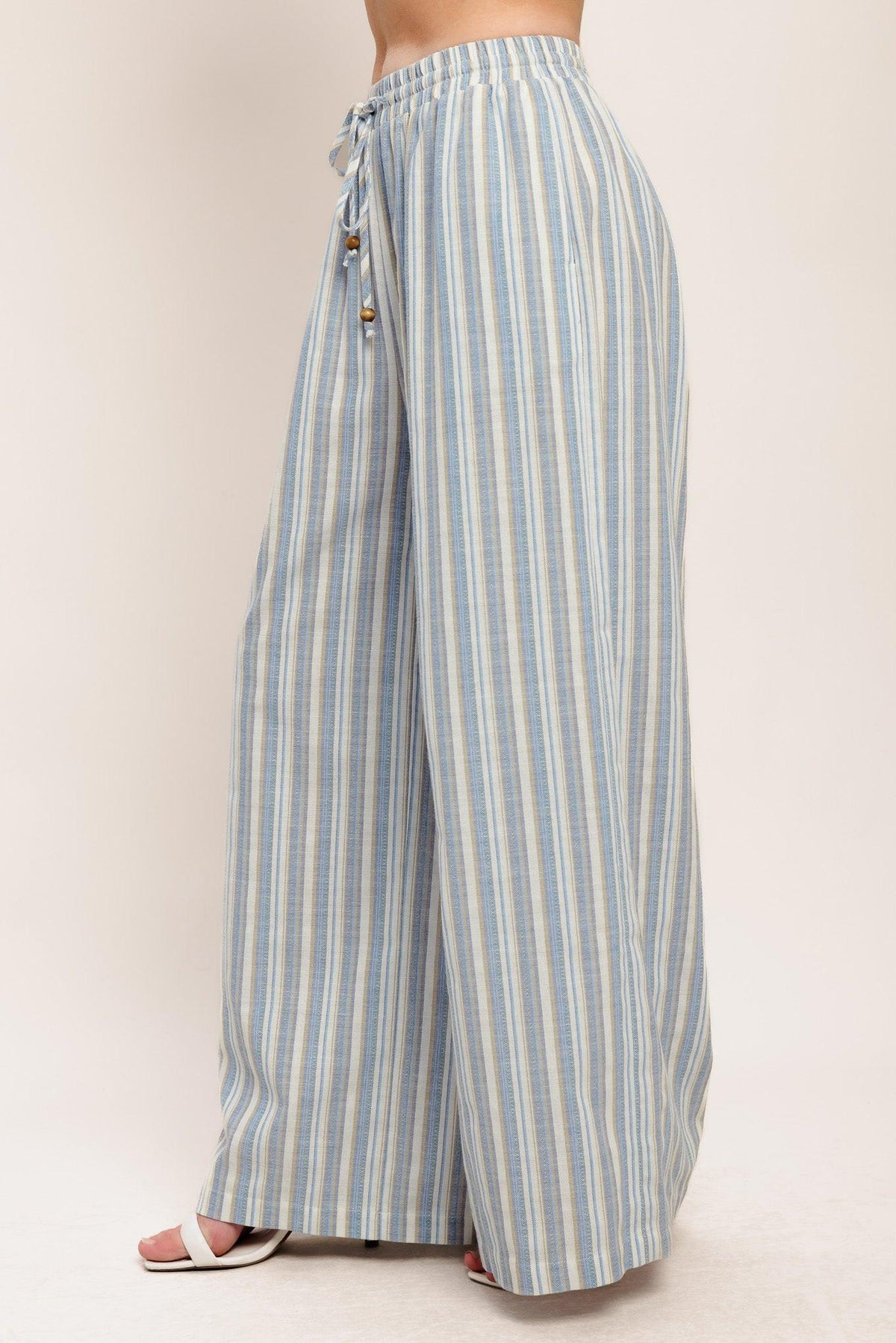 COASTAL DAY STRIP WOVEN PANTS