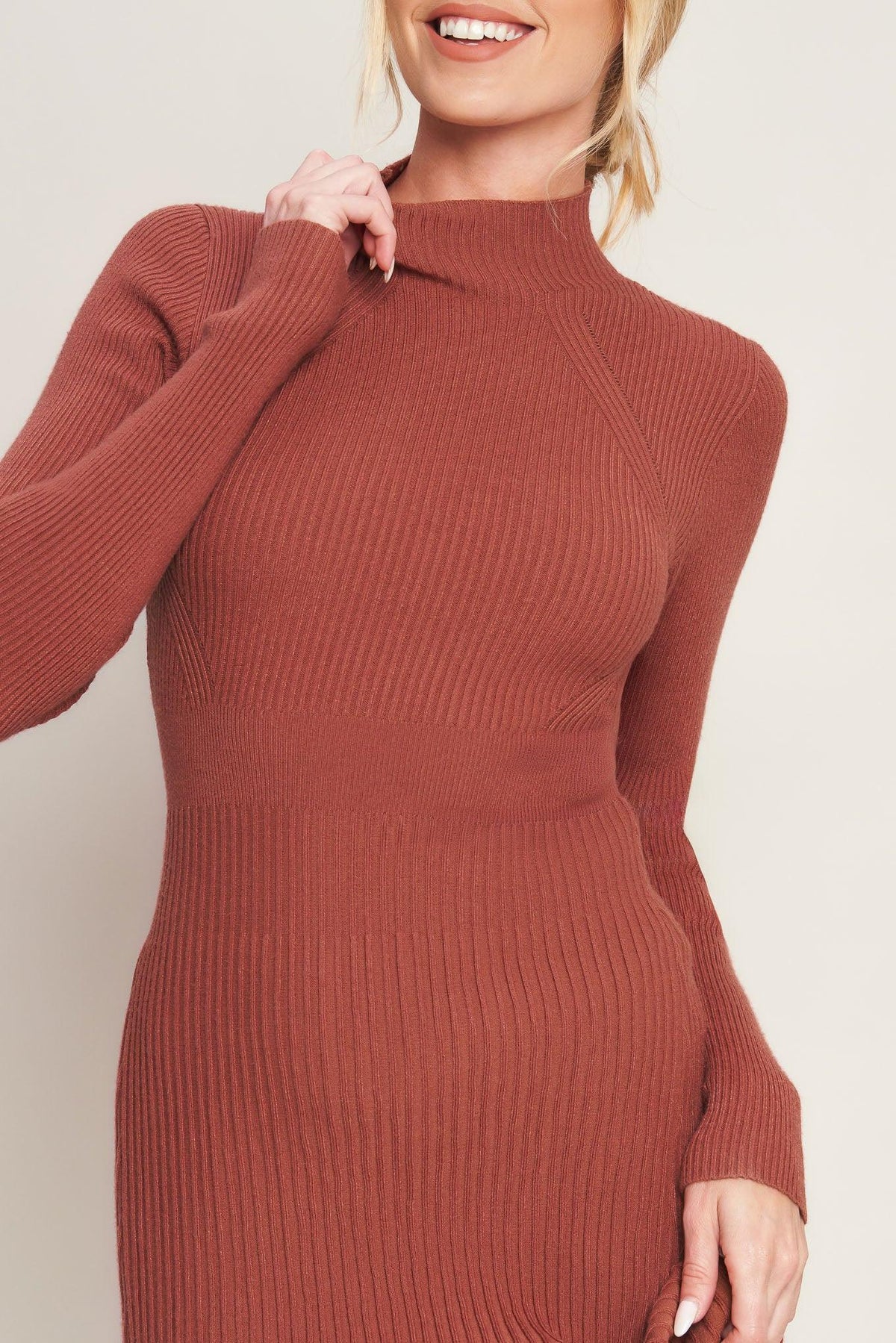STOLEN KISSES SWEATER MIDI DRESS