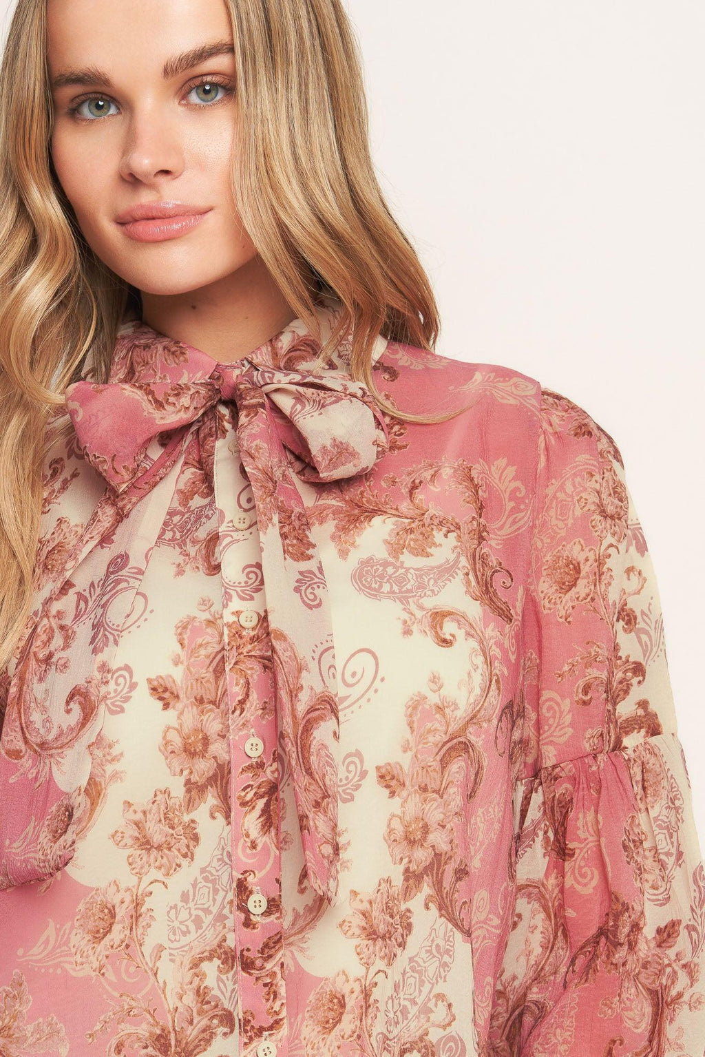 ROCOCO ROSE WOVEN TOP