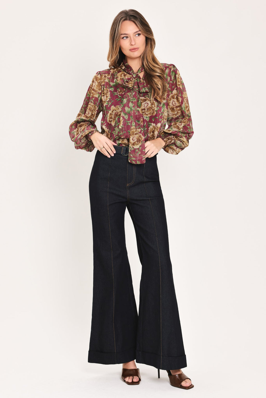 WHISPERING GARDEN WOVEN TOP
