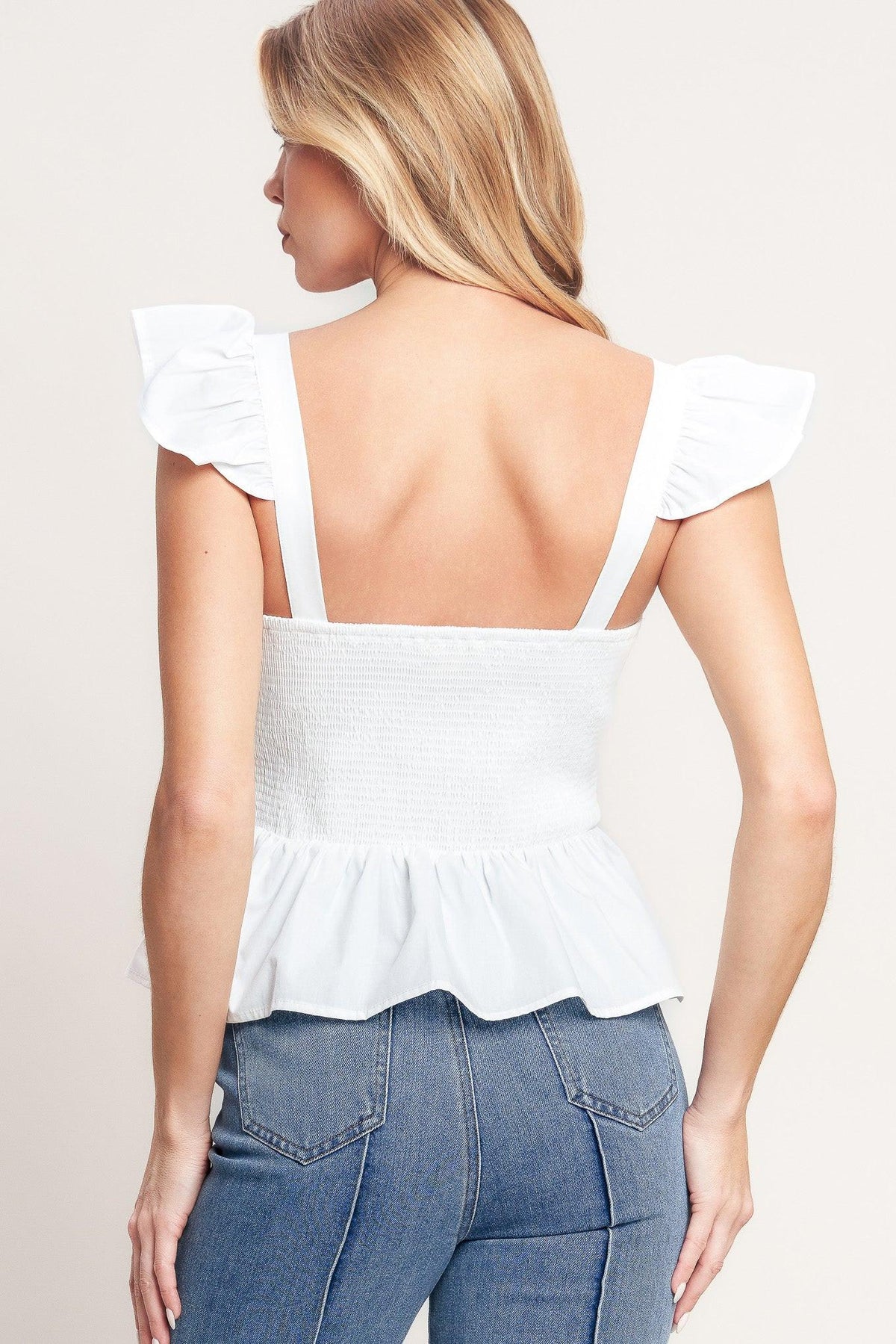 SWEETEST MOMENT WOVEN TOP