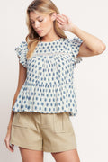EASY GOING WOVEN TOP