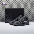 Jordan 1 Low Black White Dark Smoke Grey Unisex