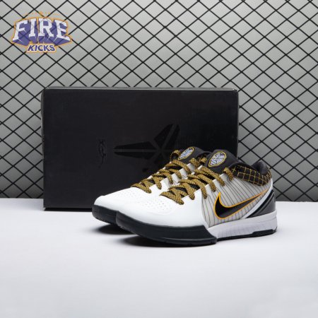 Nike Kobe 4 Protro White Black Del Sol AV6339-101 Men's