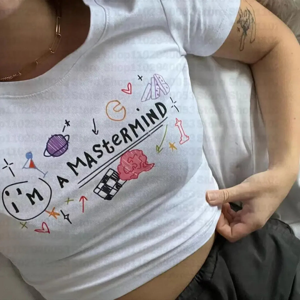 "I'm A Matermind" - Clever Quips Cropped Tee
