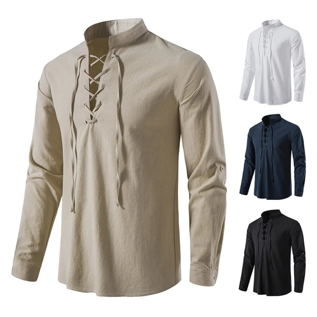 Men's Cotton Linen Tee Shirt