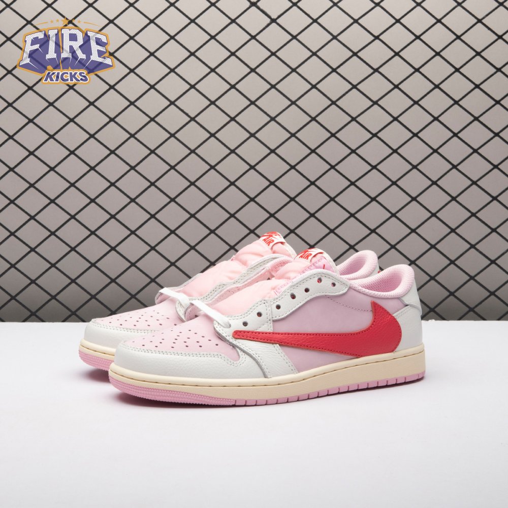 Travis Scott x Air Jordan 1 Low OG Tropical Pink IQ7604-101 Unisex