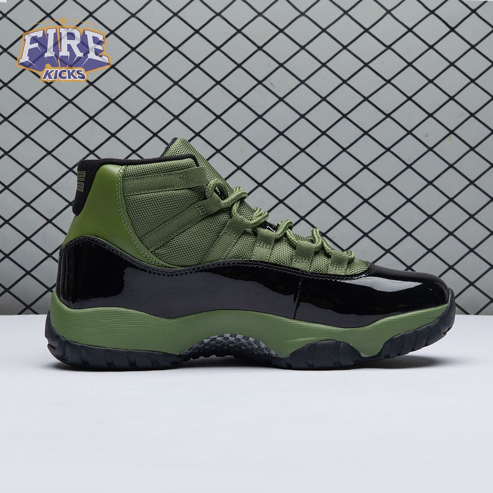 Air Jordan 11 Retro Army Green Black CT8012 300 Men's