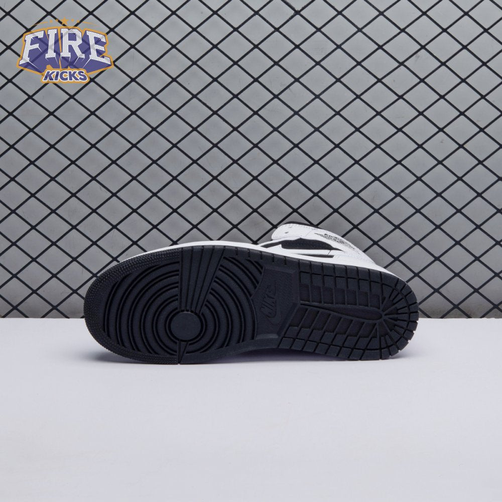 Air Jordan 1 Mid White Black Unisex