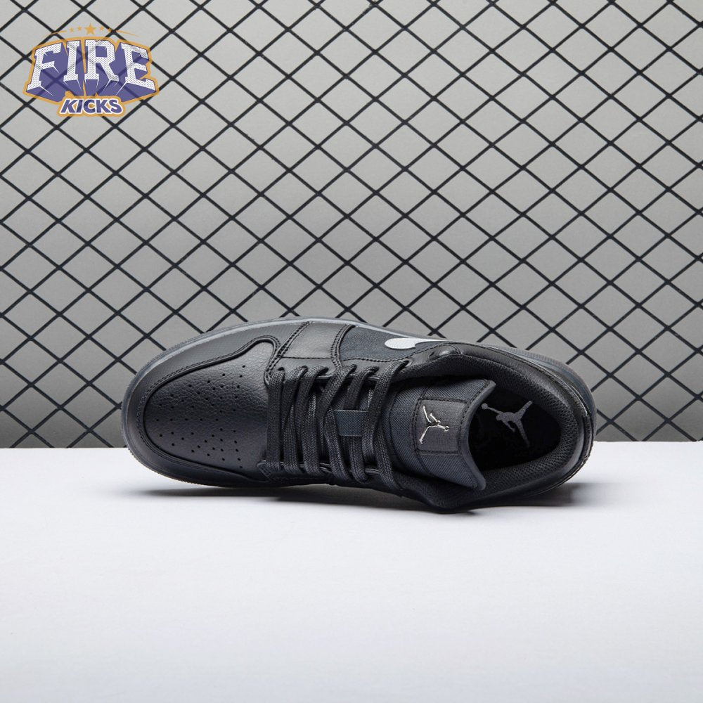 Jordan 1 Low Black White Dark Smoke Grey Unisex