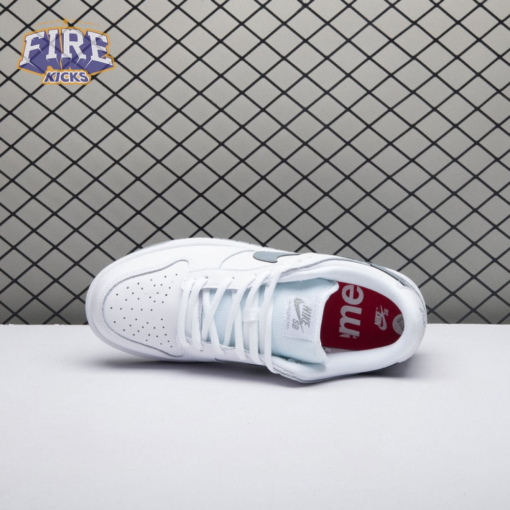 Nike SB Dunk Low 94 White Metallic Silver HQ8487-100 Unisex