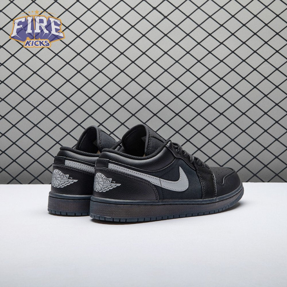 Jordan 1 Low Black White Dark Smoke Grey Unisex