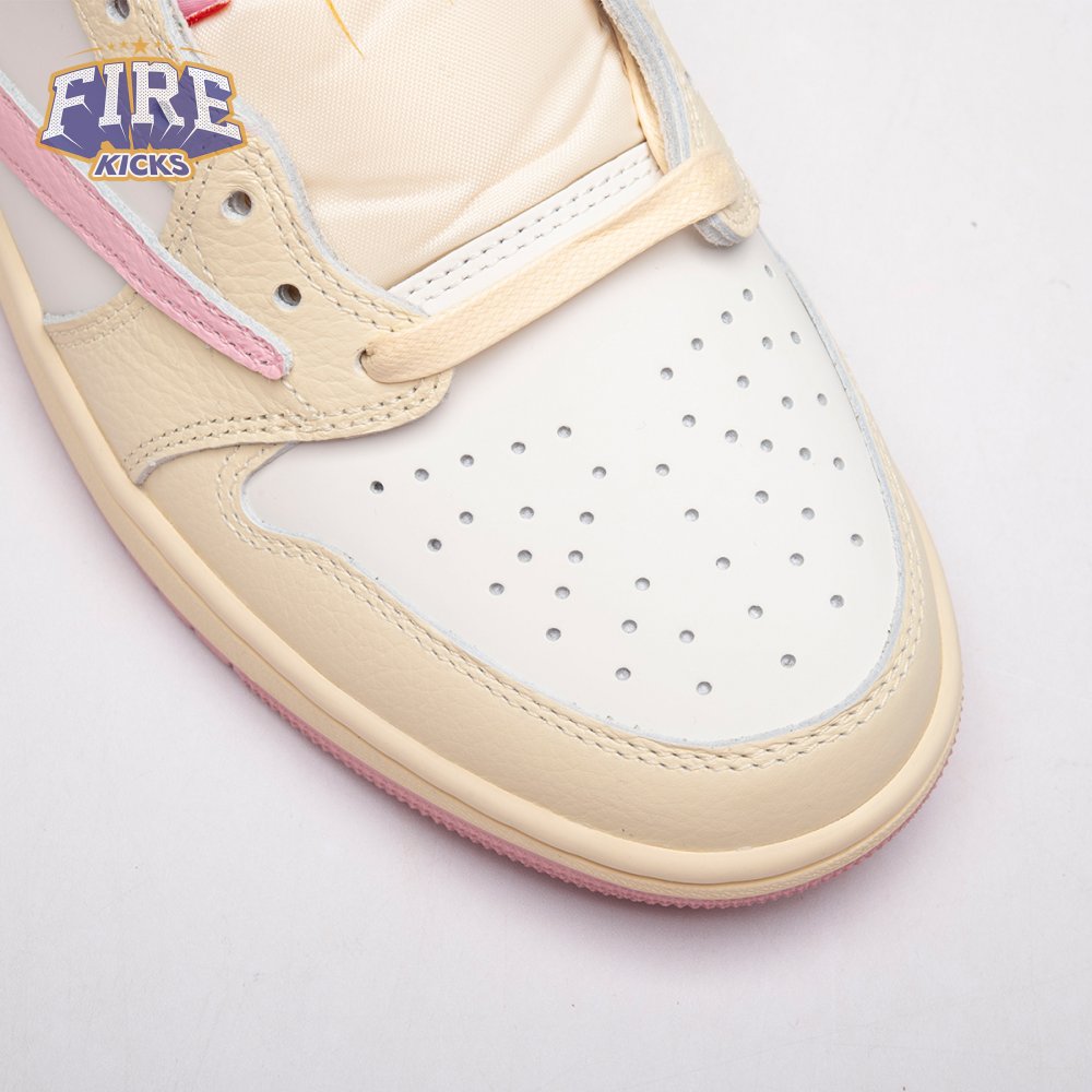 Jordan 1 Retro Low OG SP Travis Scott Shy Pink IQ7604-100 Unisex