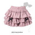 Harajuku Kawaii Lolita Mini Skirt – High Waist Ruffle Cake Layer
