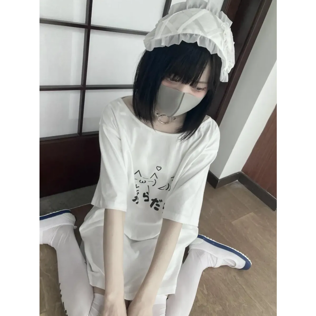 Kawaii "Lazy Cat" T-Shirt