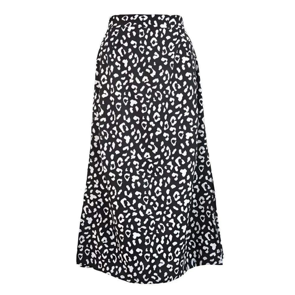 Leopard Pattern Midi Skirts