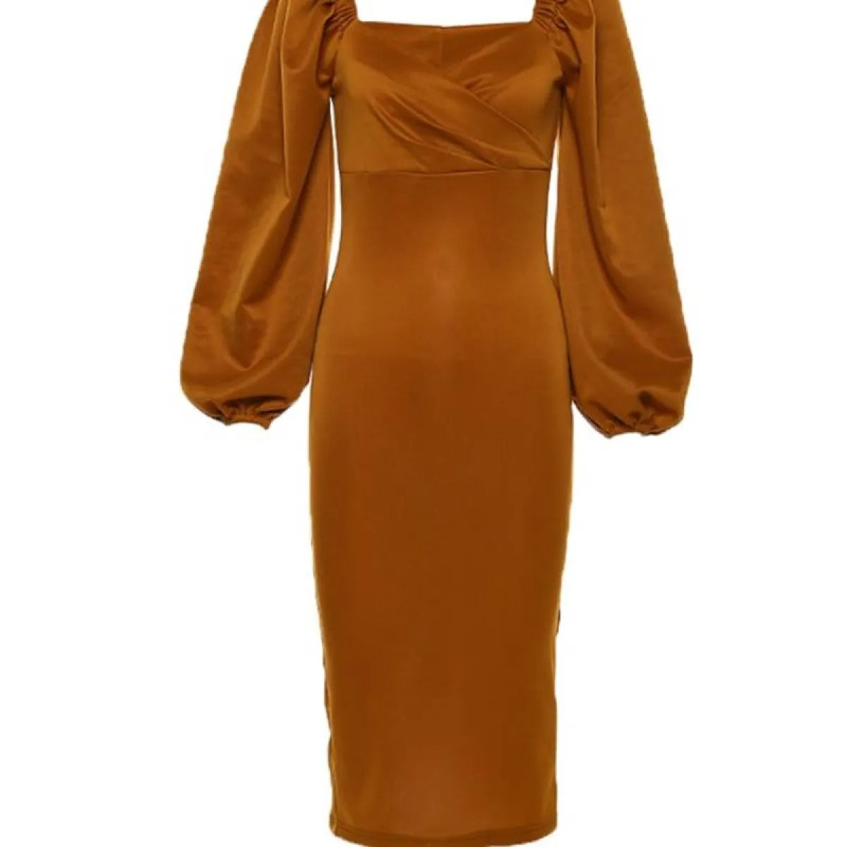 Off Shoulder Lantern Sleeve Dress