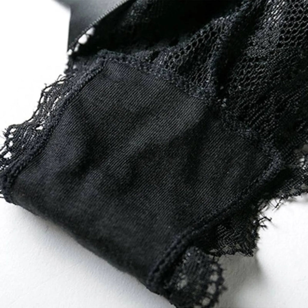 Women's Solid Laced Thong
