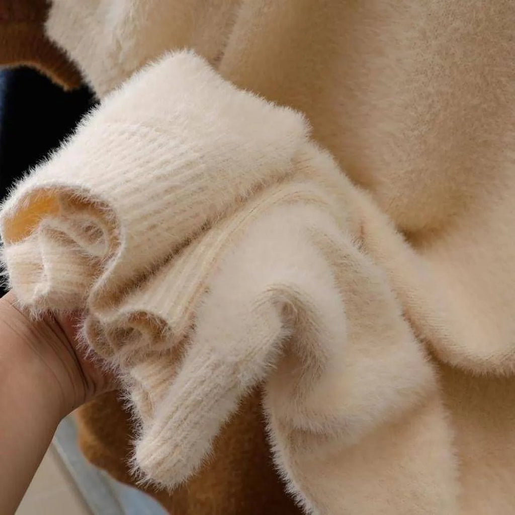 V-Neck Sweater Dress