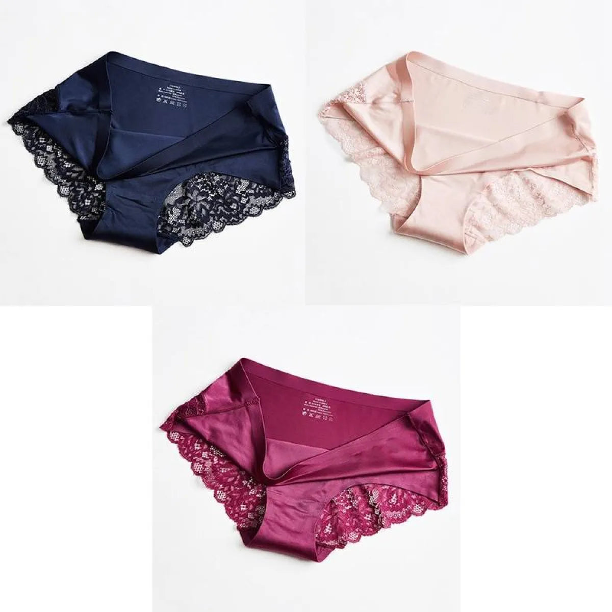 3 Seamless Panties With Lace